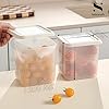 Satpurush Fridge Storage Boxes (Pack of 6) Freezer & Refrigerator Organizer Containers Kitchen Storage Container Set Kitchen Accessories Items for Home 1200 ml Food Storage Box, Plastic, White