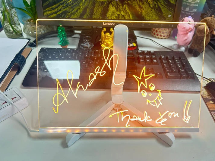 Festorva - 3D Acrylic Writing Pad with 12 Color Markers