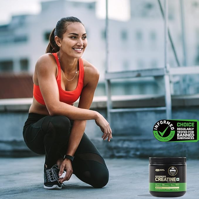 Optimum Nutrition (ON) Micronized Creatine Powder - 250 Gram, 83 Serves, 3g of 100% Creatine Monohydrate per serve, Supports Athletic Performance & Power, Unflavored