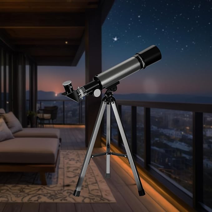 TS-90X Zoom HD Astronomical Telescope with Tripod | Perfect Kids Gift for Moon, Planets Comprehensive 360° Viewing, Optics, Simple Assembly