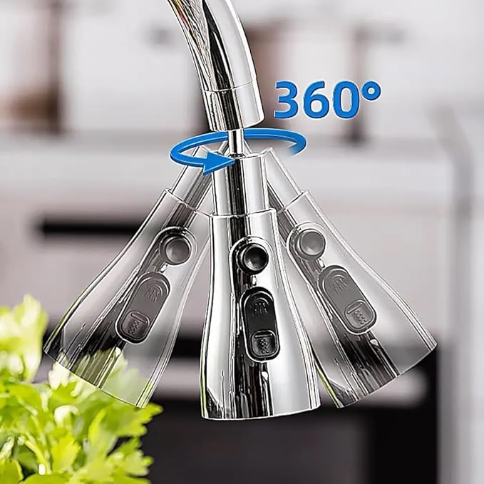 TEKCOOL Tap Extender for Kitchen Sink, Flexible Faucet with Tap Extension for Convenient Use Upgrade Your Kitchen Sink with Flexible Tap for Easy Access