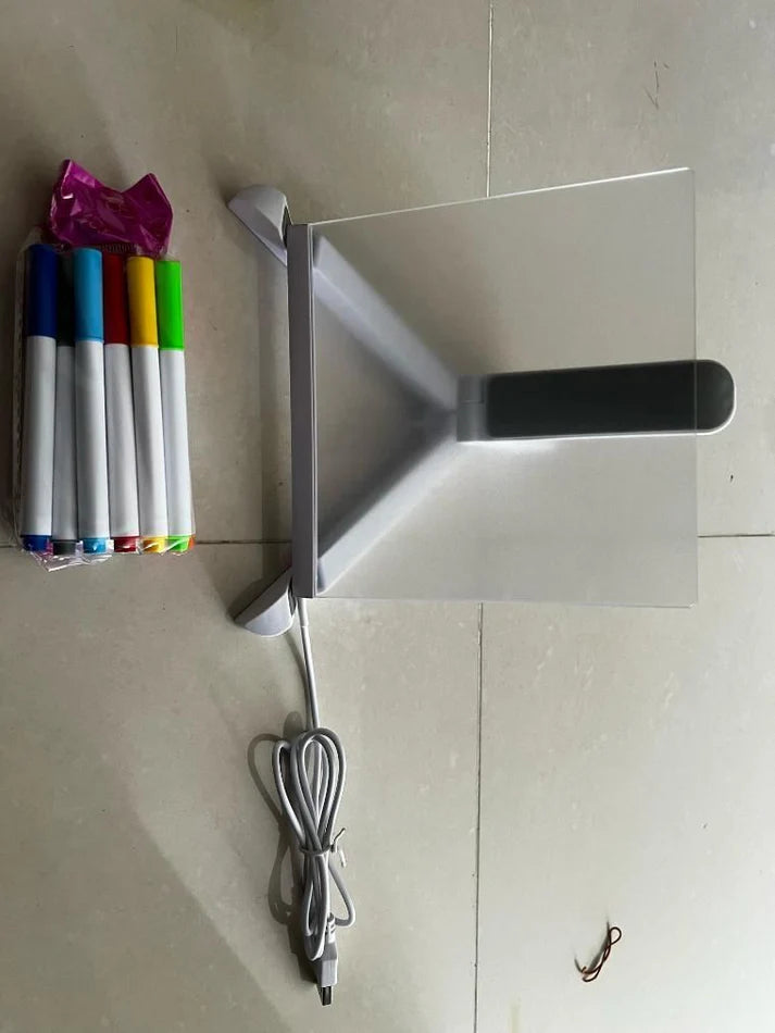 Festorva - 3D Acrylic Writing Pad with 12 Color Markers