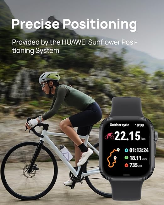 HUAWEI Watch FIT 4 smartwatch, 1.82" Large Display, Up to 10-Day Battery Life, Dual Band GPS, 100+ Sports Modes, Fitness Health Tracker, Emotional Assistant, Compatible with Android iOS, Black