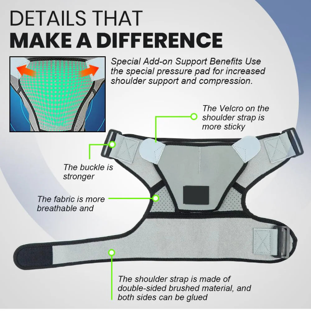 SPINECARE™ ORTHO SHOULDER SUPPORT PREMIUM | – PAIN RELIEF Shoulder Support Back Brace (DOCTOR'S CHOICE) INSTANT RELIEF